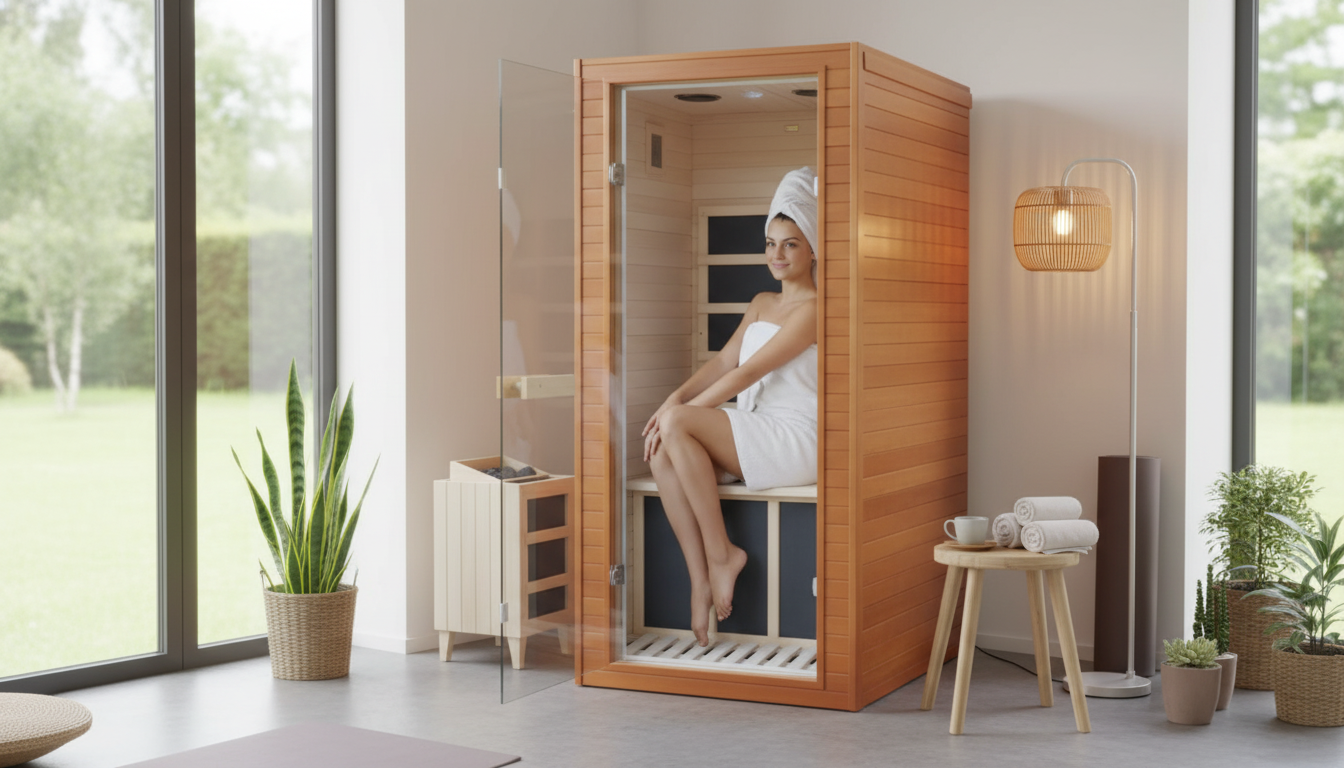 Mini Far Infrared Home Sauna: Low EMF + Bluetooth