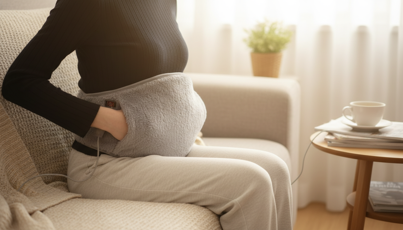 USB Heating Belt with Hand Pockets for Cramps Relief